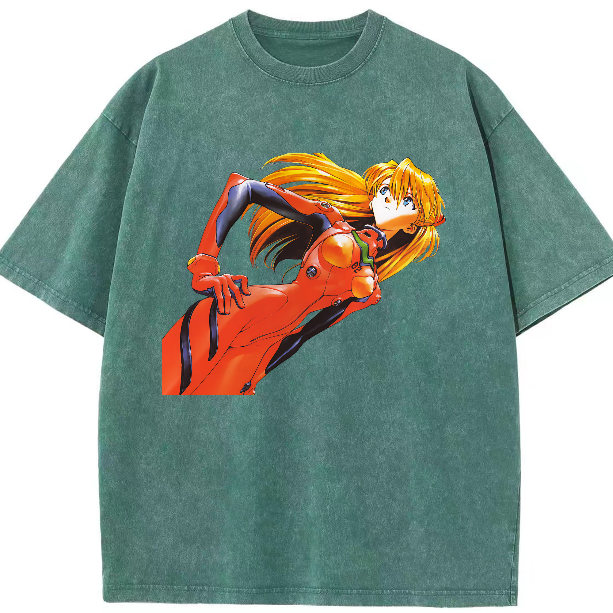 （画像用） EVA 新世紀エヴァンゲリオン 綿100% ヴィンテージ風 半袖Tシャツ（フロントプリント）